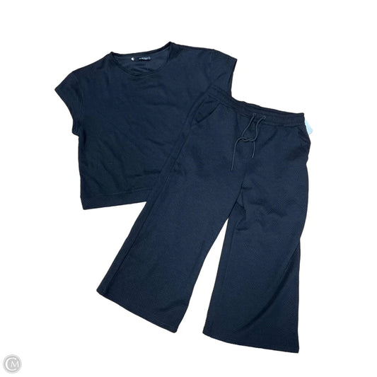 Pants Set 2pc By See And Be Seen In Black, Size: 1x