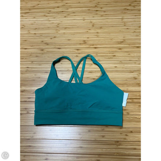 Athletic Bra By Lululemon In Green, Size: 10