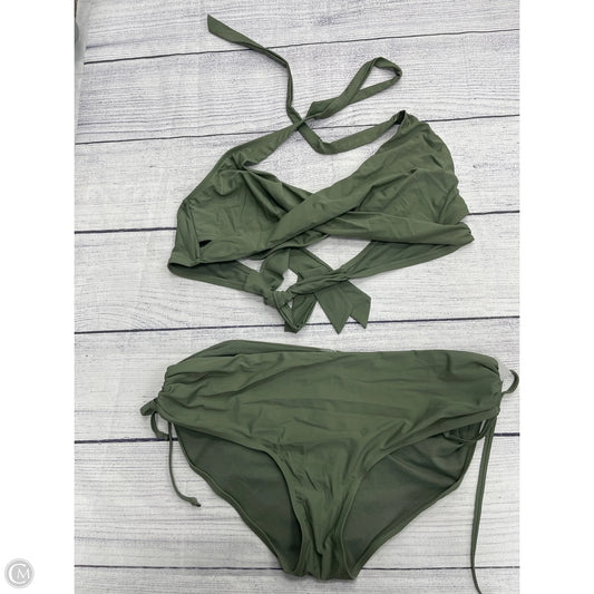 Swimsuit 2pc By Time And Tru In Green, Size: 3x