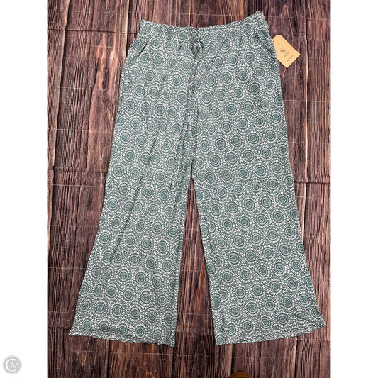 Pants Wide Leg By Sjs In Green, Size: Xlp