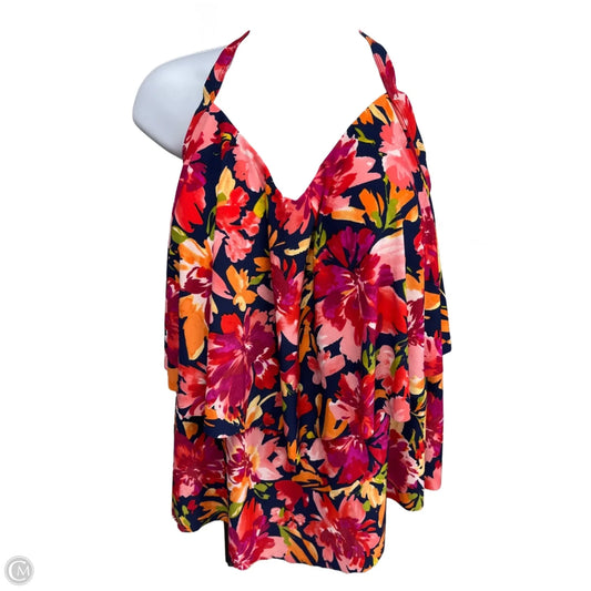 Swimsuit Top By Croft And Barrow In Red, Size: 2x