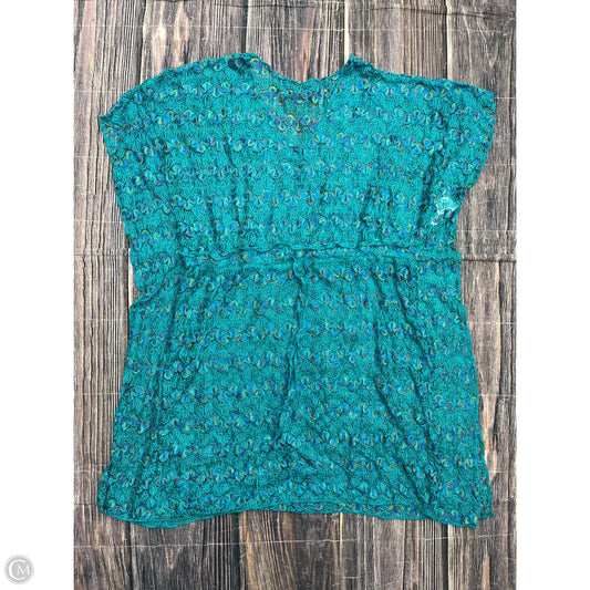 Swimwear Cover-up By Clothes Mentor In Teal, Size: Osfm