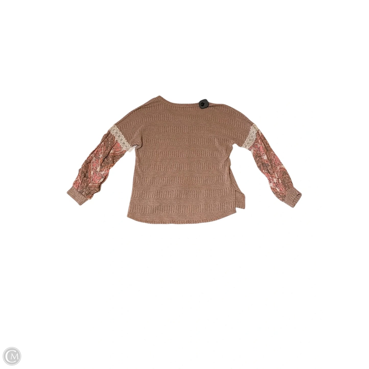 Top Long Sleeve By Hummingbird In Pink, Size: S
