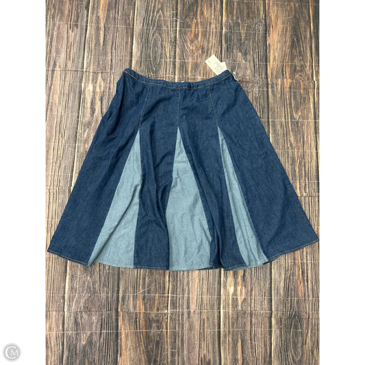 Skirt Midi By Cato In Blue Denim, Size: 1x