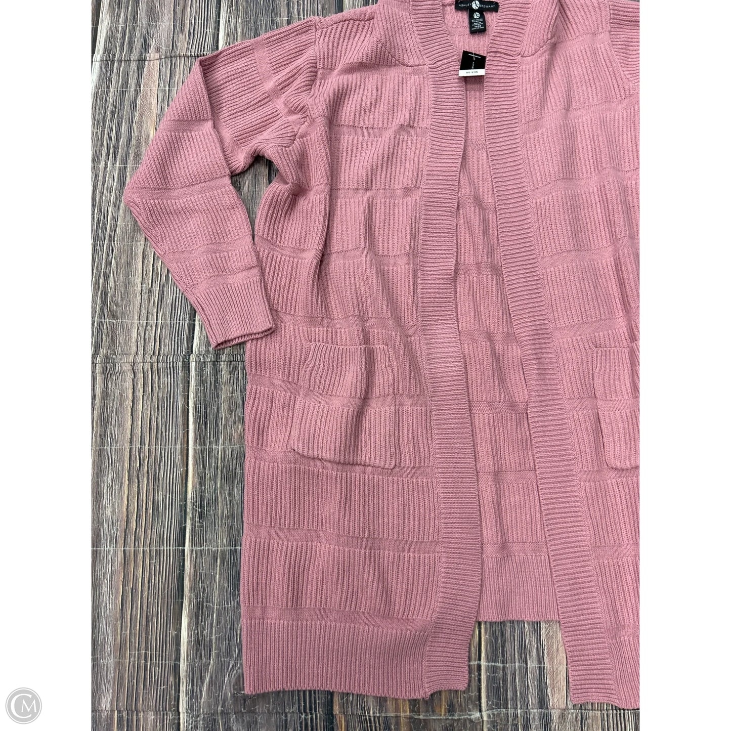 Cardigan By Ashley Stewart In Pink, Size: 1x