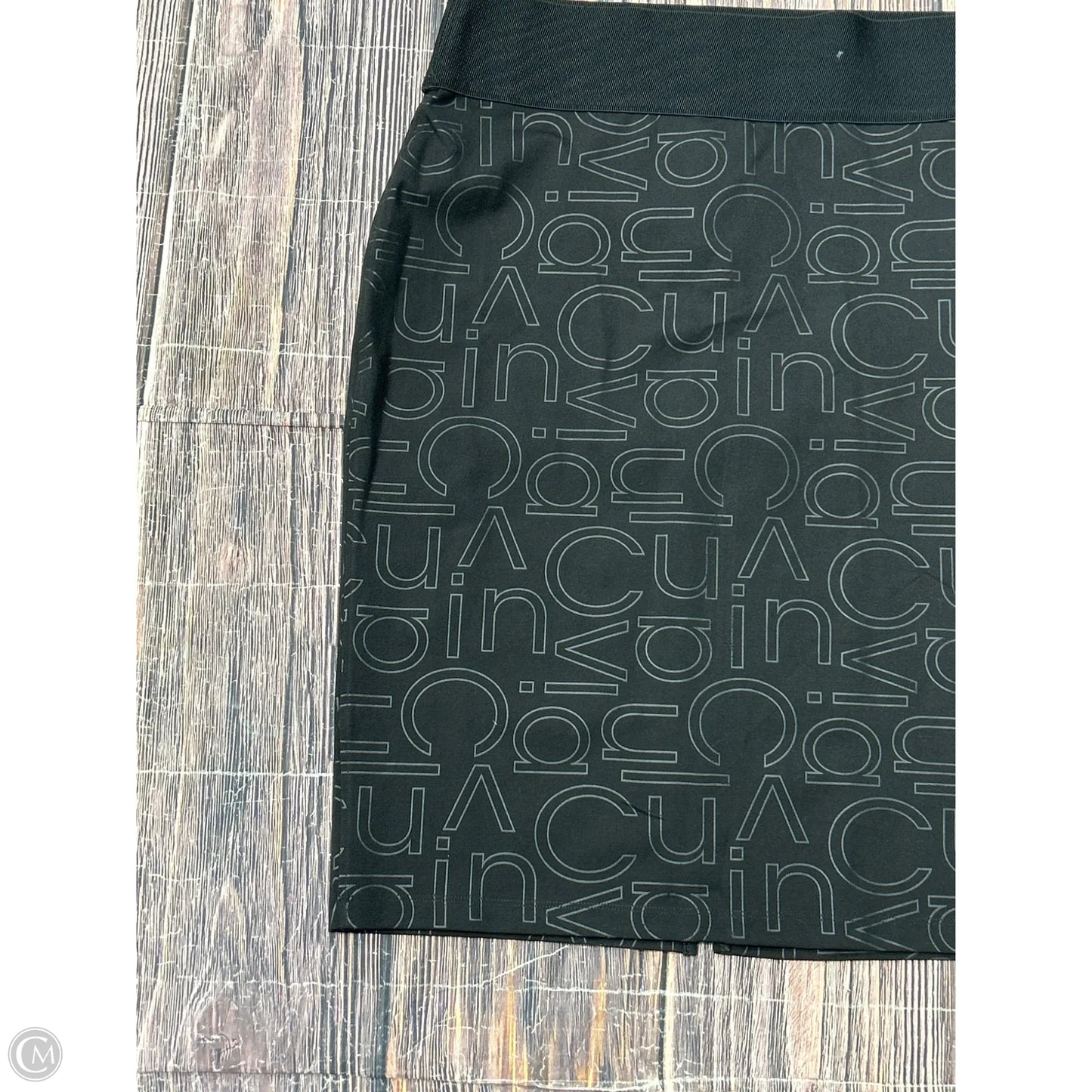 Skirt Midi By Calvin Klein In Black, Size: Xl
