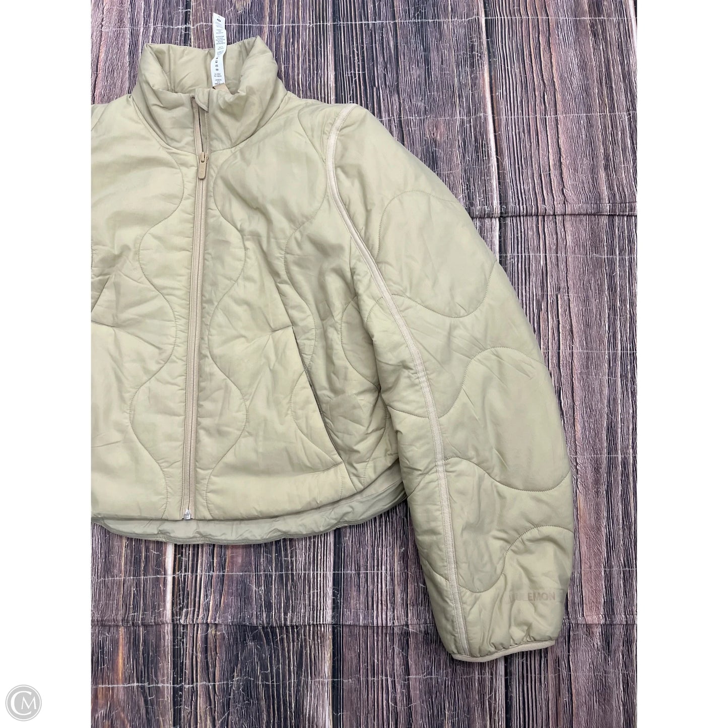 Athletic Jacket By Lululemon In Tan, Size: 6