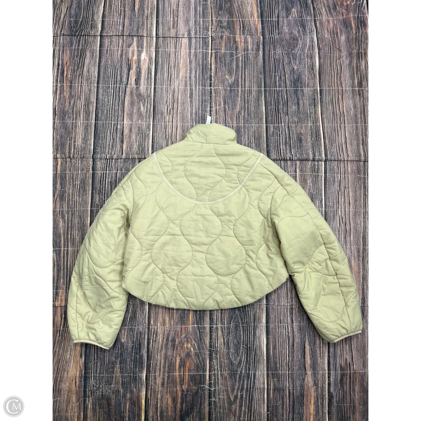 Athletic Jacket By Lululemon In Tan, Size: 6