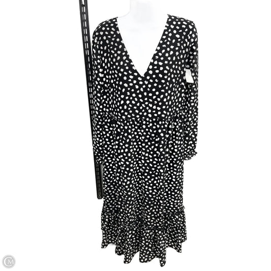 Dress Casual Midi By J. Crew In Black, Size: Mp