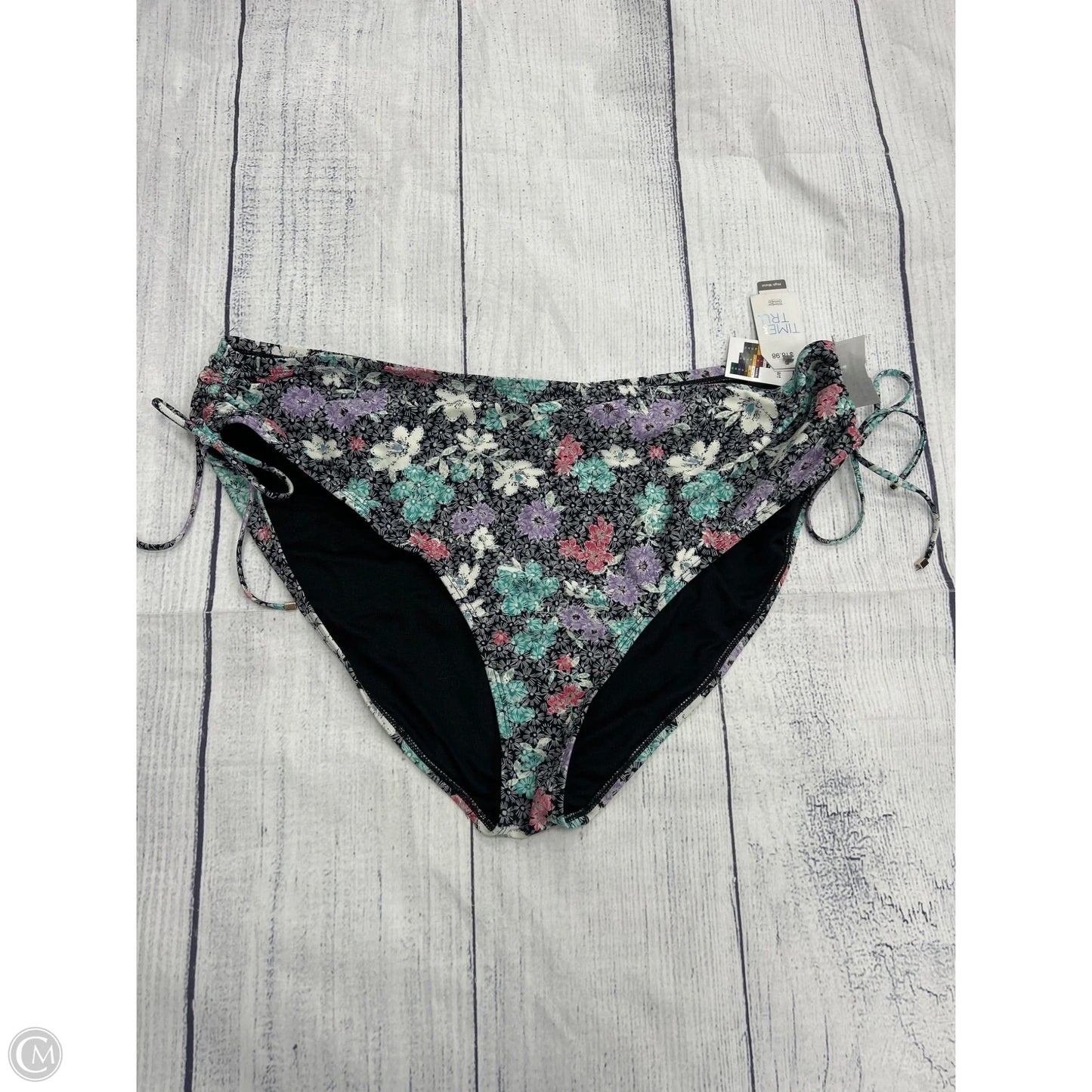 Swimsuit Bottom By Time And Tru In Floral Print, Size: 3x