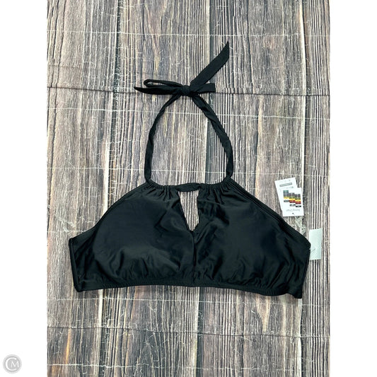 Swimsuit Top By Time And Tru In Black, Size: 1x