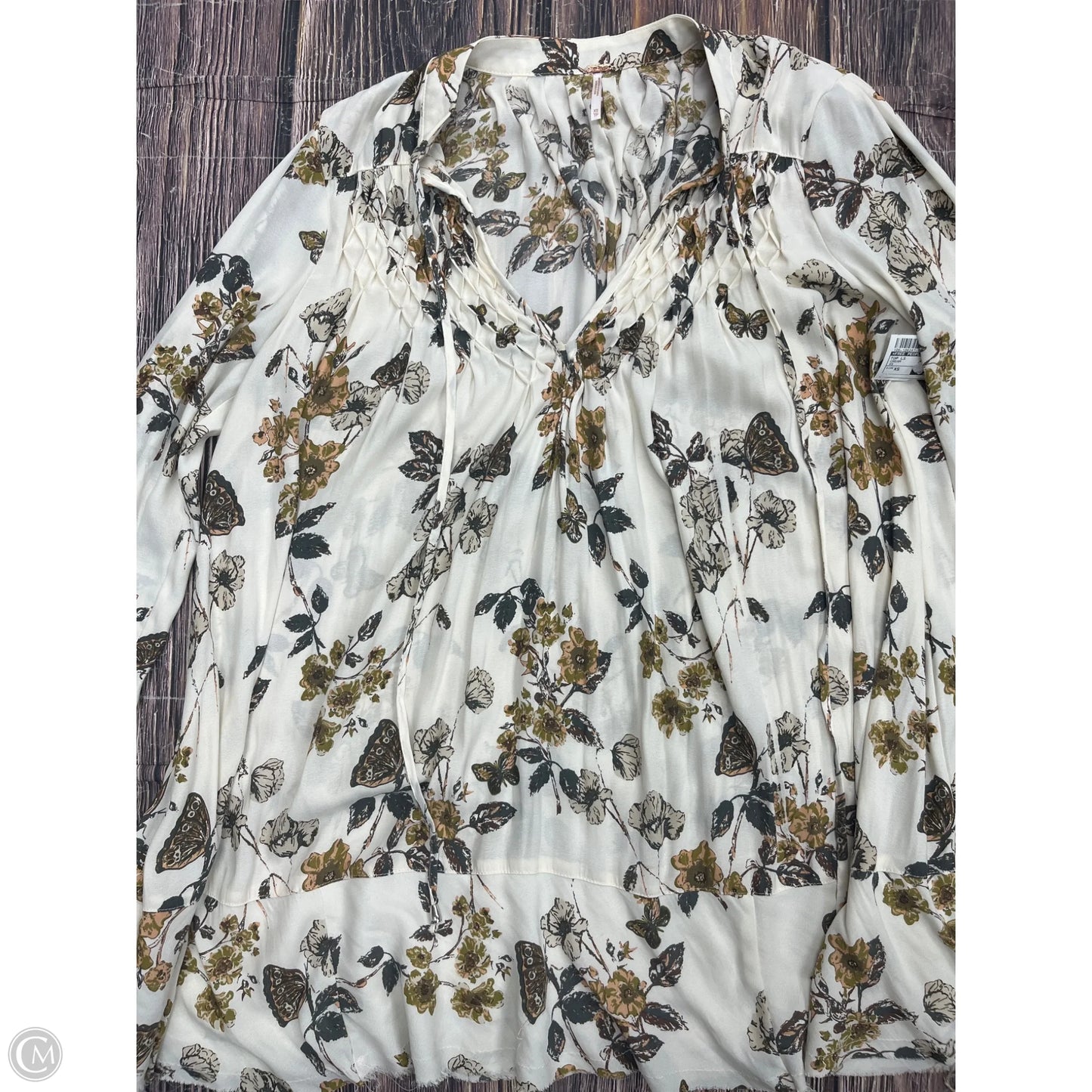 Top Long Sleeve By Free People In Cream, Size: Xs