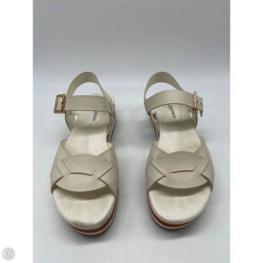 Sandals Heels Platform By Kelsi Dagger In White, Size: 6.5