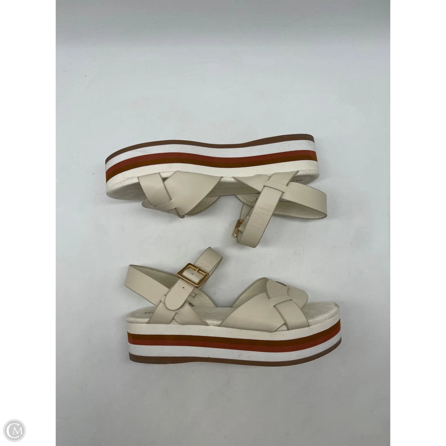 Sandals Heels Platform By Kelsi Dagger In White, Size: 6.5