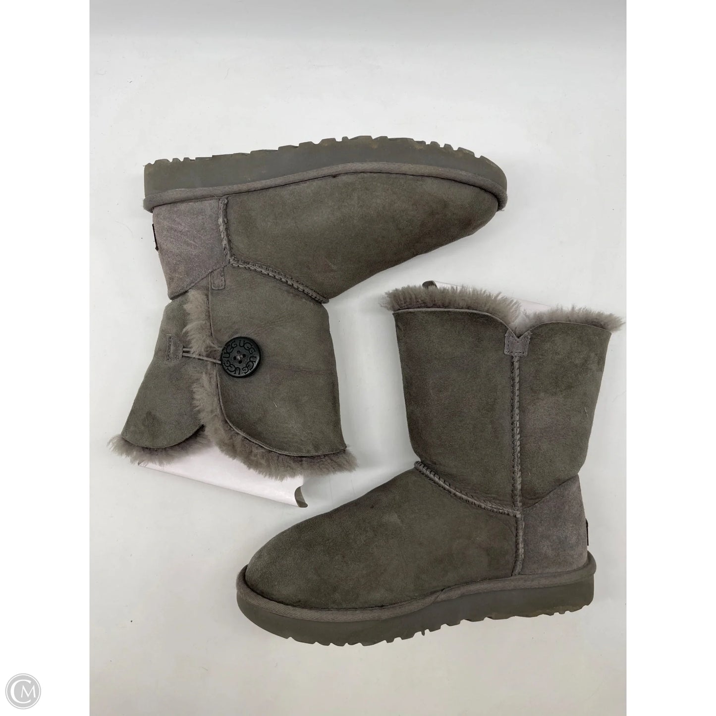 Boots Designer By Ugg In Grey, Size: 7