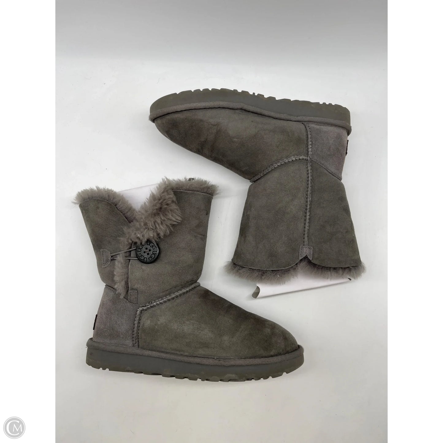 Boots Designer By Ugg In Grey, Size: 7