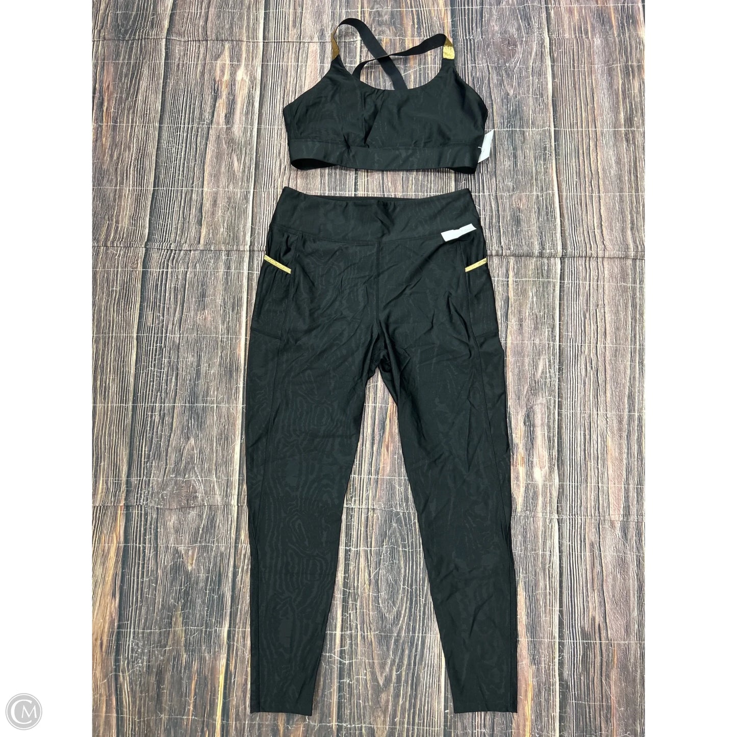 Athletic Pants 2pc By Clothes Mentor In Black, Size: L