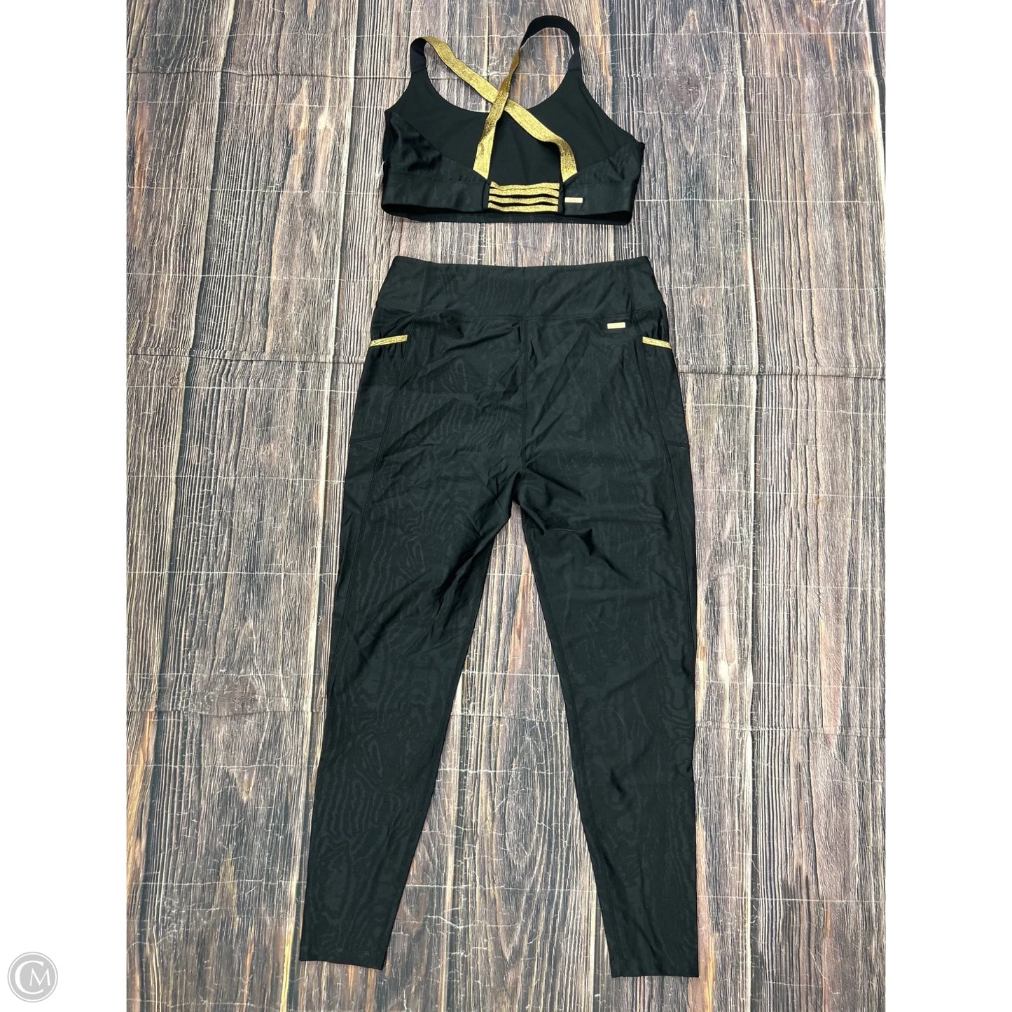 Athletic Pants 2pc By Clothes Mentor In Black, Size: L