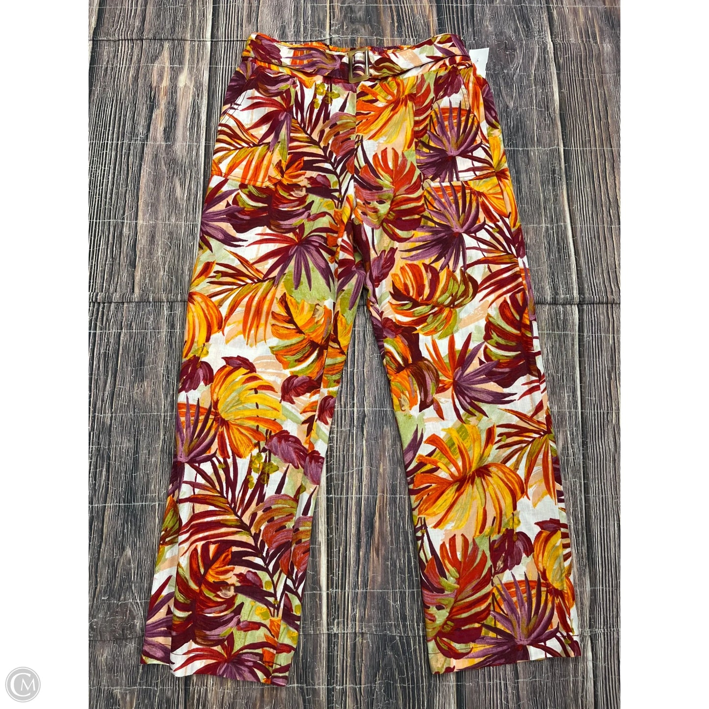 Pants Linen By Soho Apparel In Orange, Size: Mp