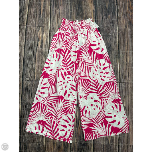 Pants Wide Leg By Caribbean Joe In Pink, Size: S