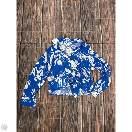 Top Long Sleeve By Clothes Mentor In Blue, Size: M