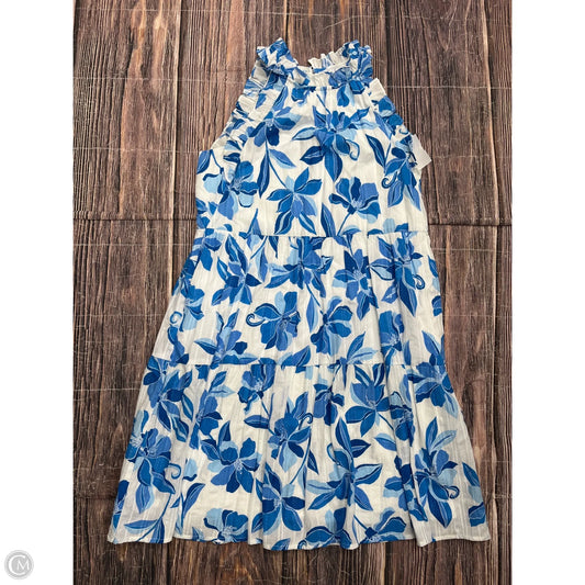 Dress Casual Short By Clothes Mentor In Blue & White, Size: S
