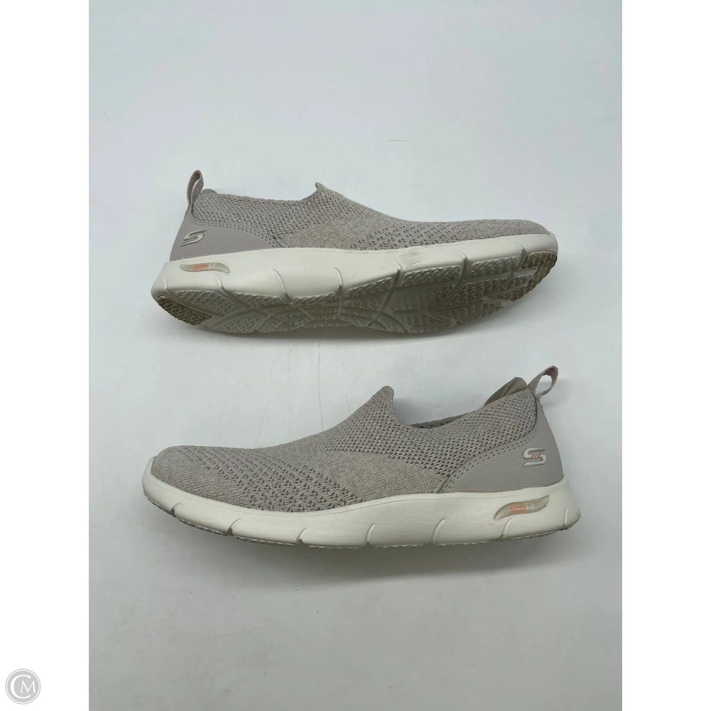 Shoes Athletic By Skechers In Cream, Size: 6
