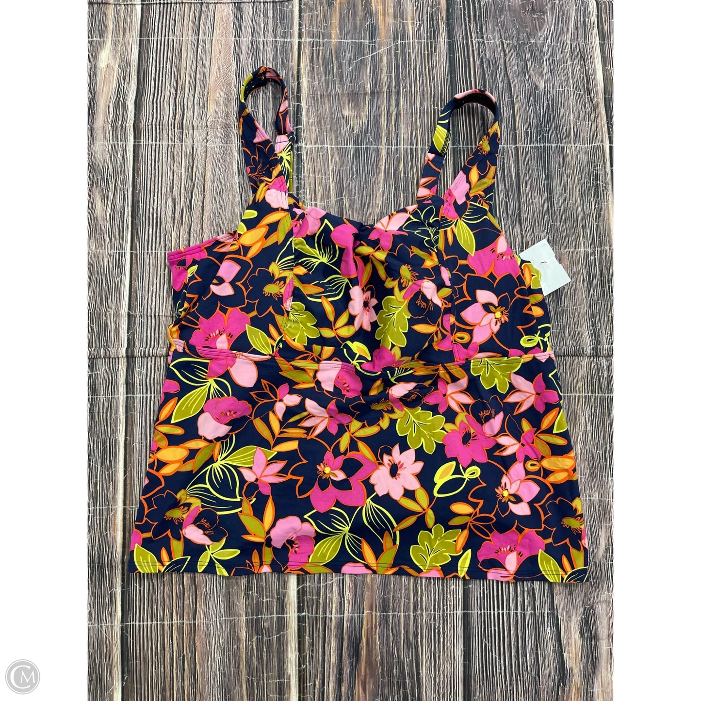 Swimsuit Top By Lands End In Navy, Size: 20