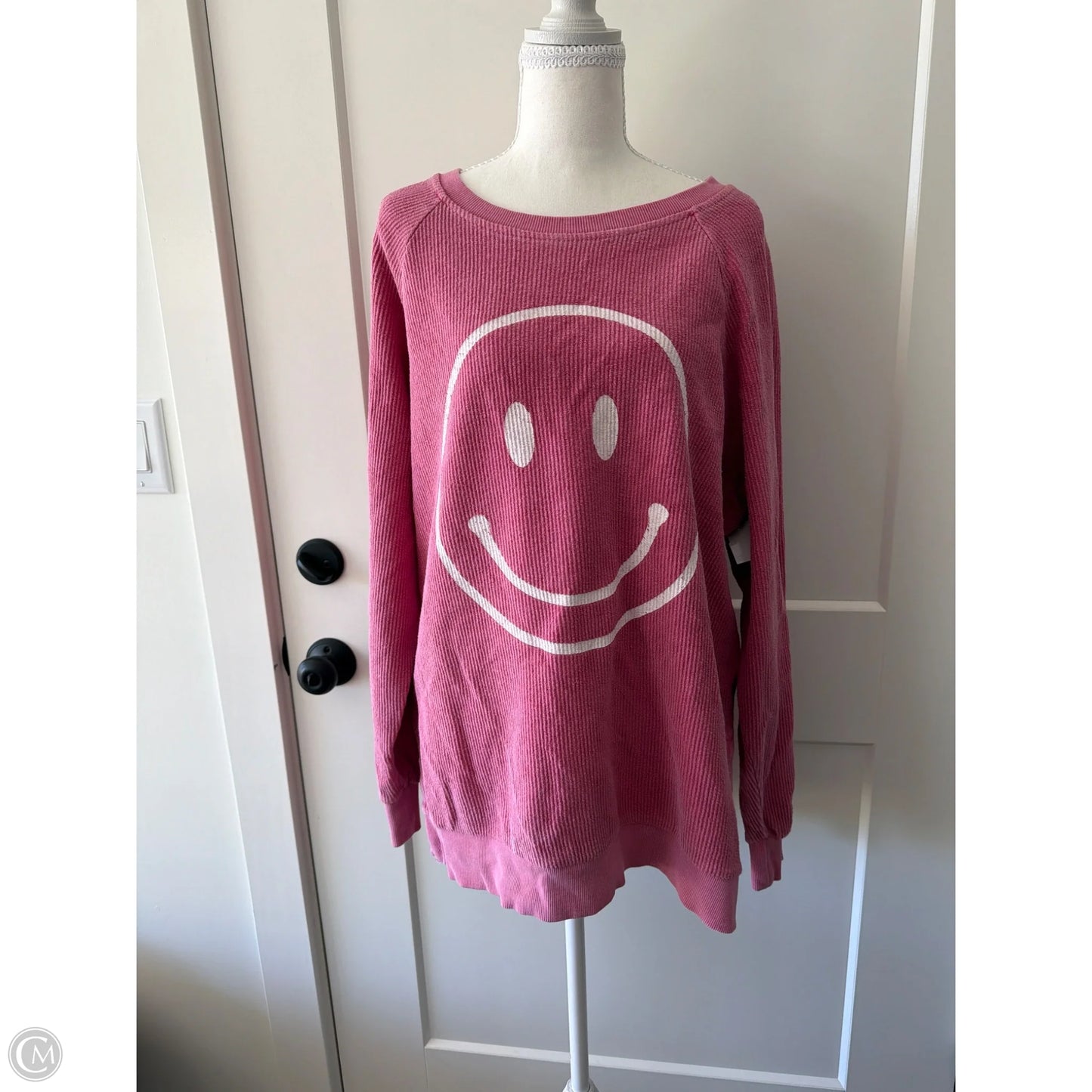 Top Long Sleeve By Thread And Supply In Pink, Size: S