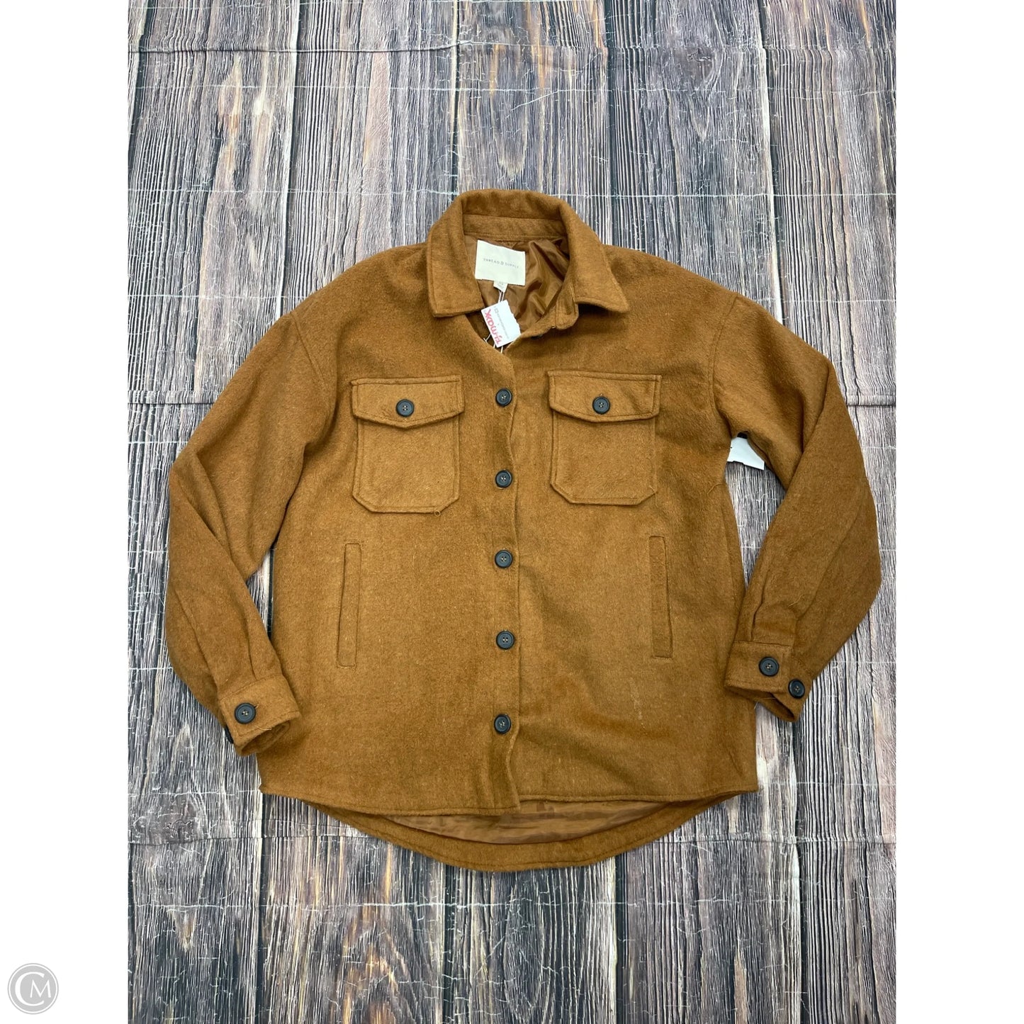 Jacket Other By Thread And Supply In Brown, Size: Xs