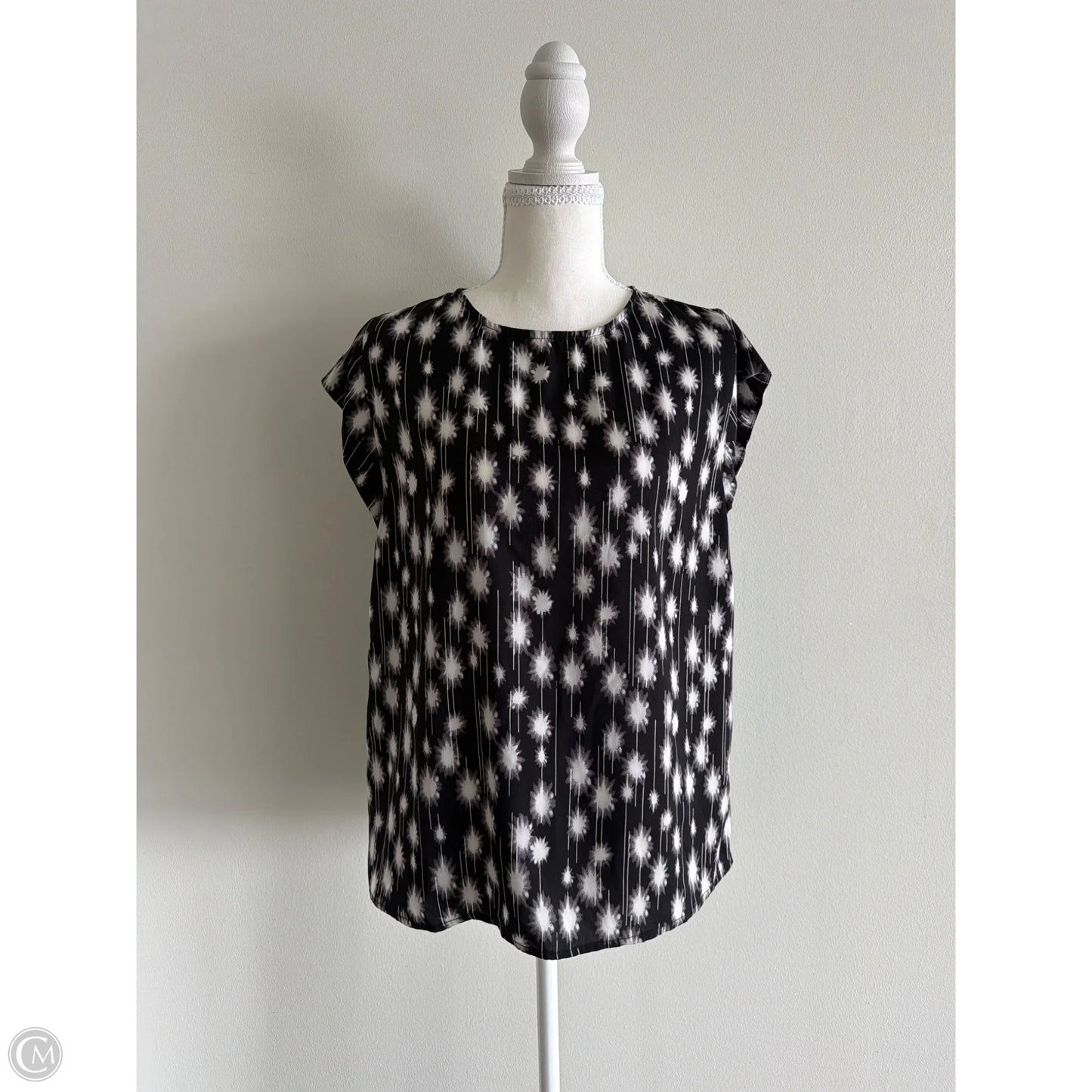 Top Sleeveless By Halogen In Black, Size: S