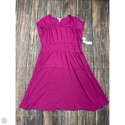 Dress Casual Midi By London Times In Pink, Size: 14