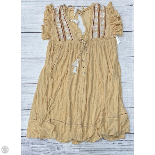 Dress Casual Midi By Free People In Yellow, Size: S