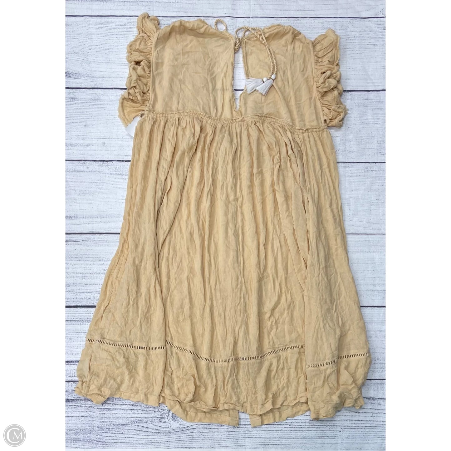 Dress Casual Midi By Free People In Yellow, Size: S