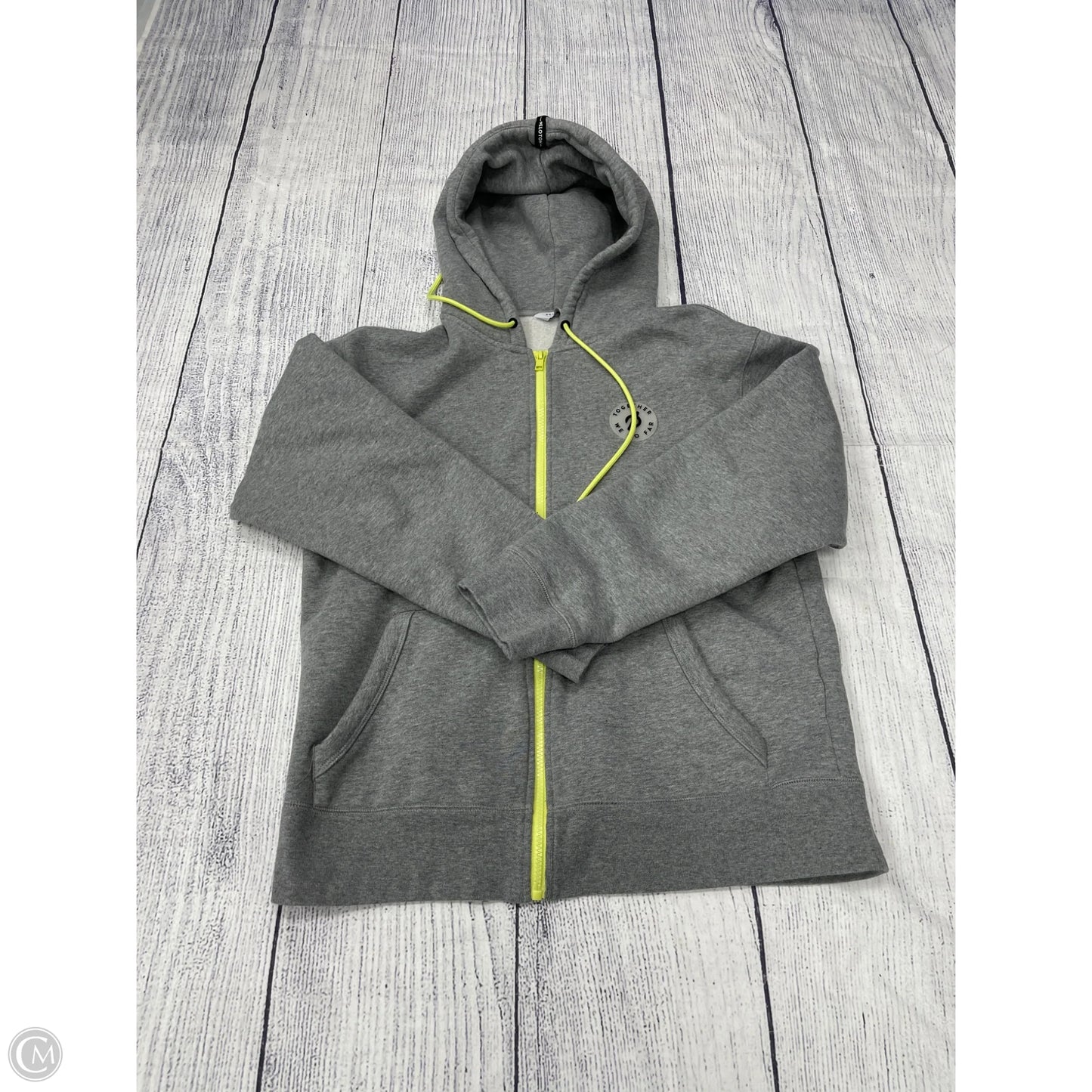 Sweatshirt Hoodie By Peloton In Grey, Size: M
