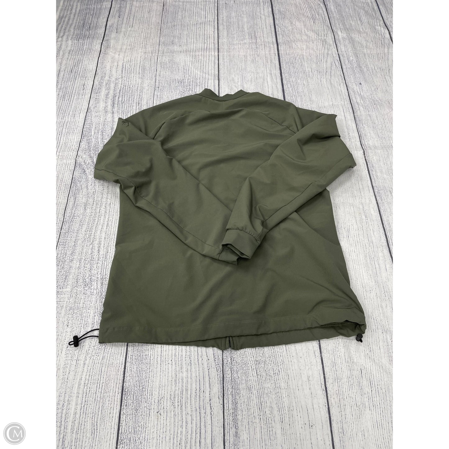 Athletic Jacket By Gym Shark In Green, Size: S
