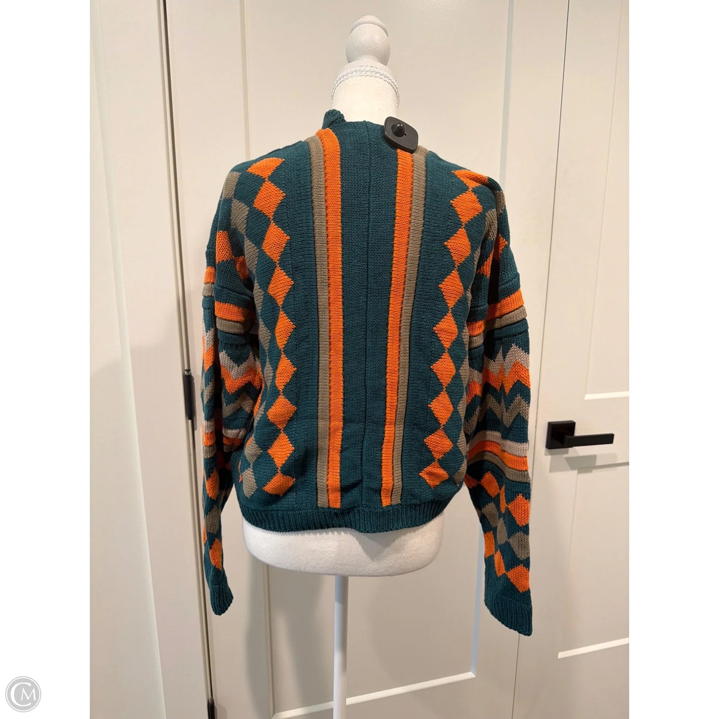 Sweater Cardigan By Clothes Mentor In Green, Size: Xs