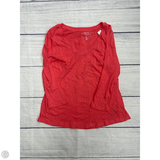 Top 3/4 Sleeve Basic By Gap In Pink, Size: L