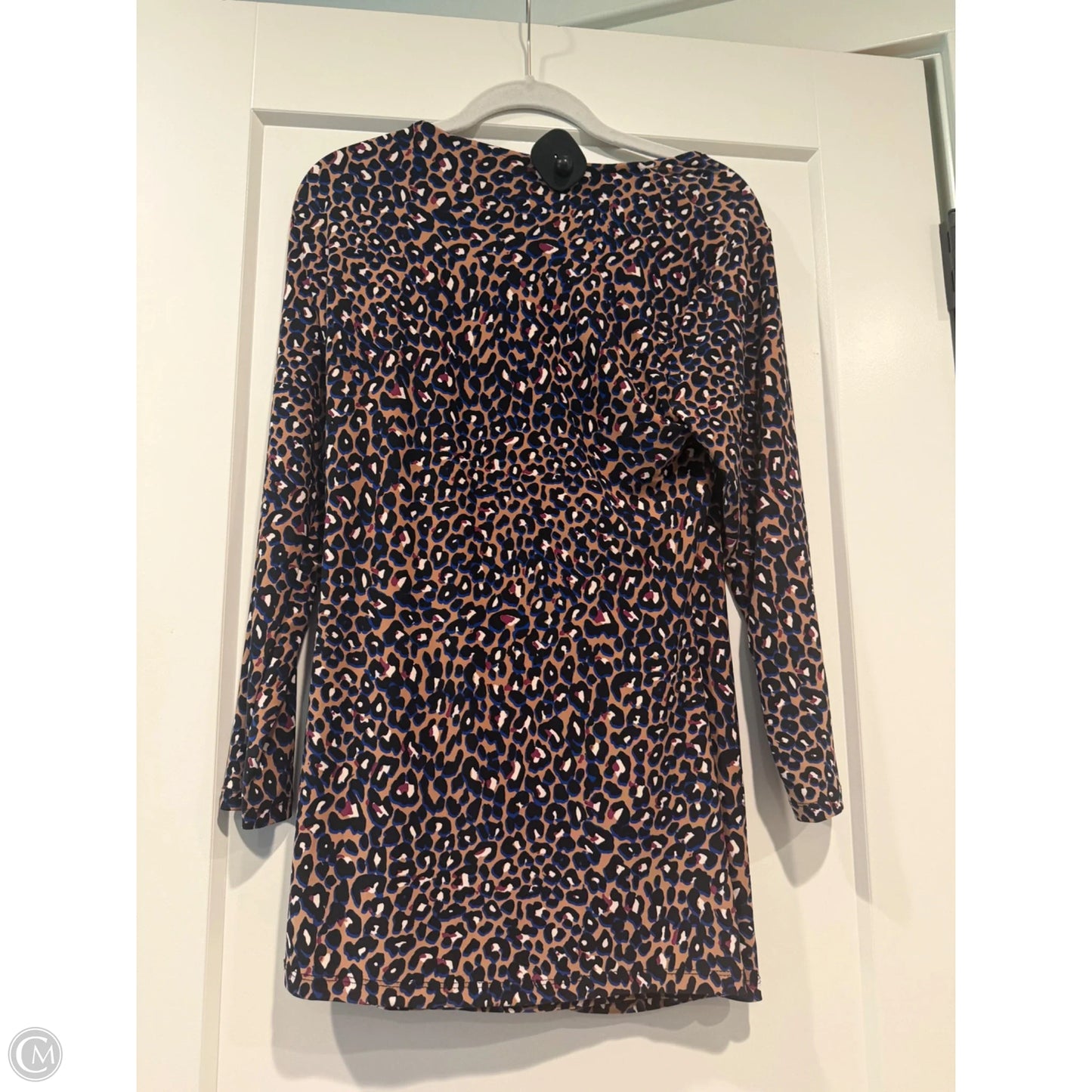 Tunic Long Sleeve By Anne Klein In Animal Print, Size: M