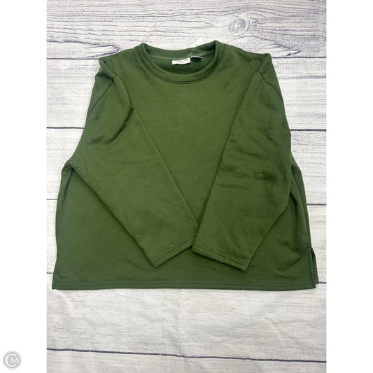 Sweatshirt Crewneck By Jennifer Lauren In Green, Size: 2x