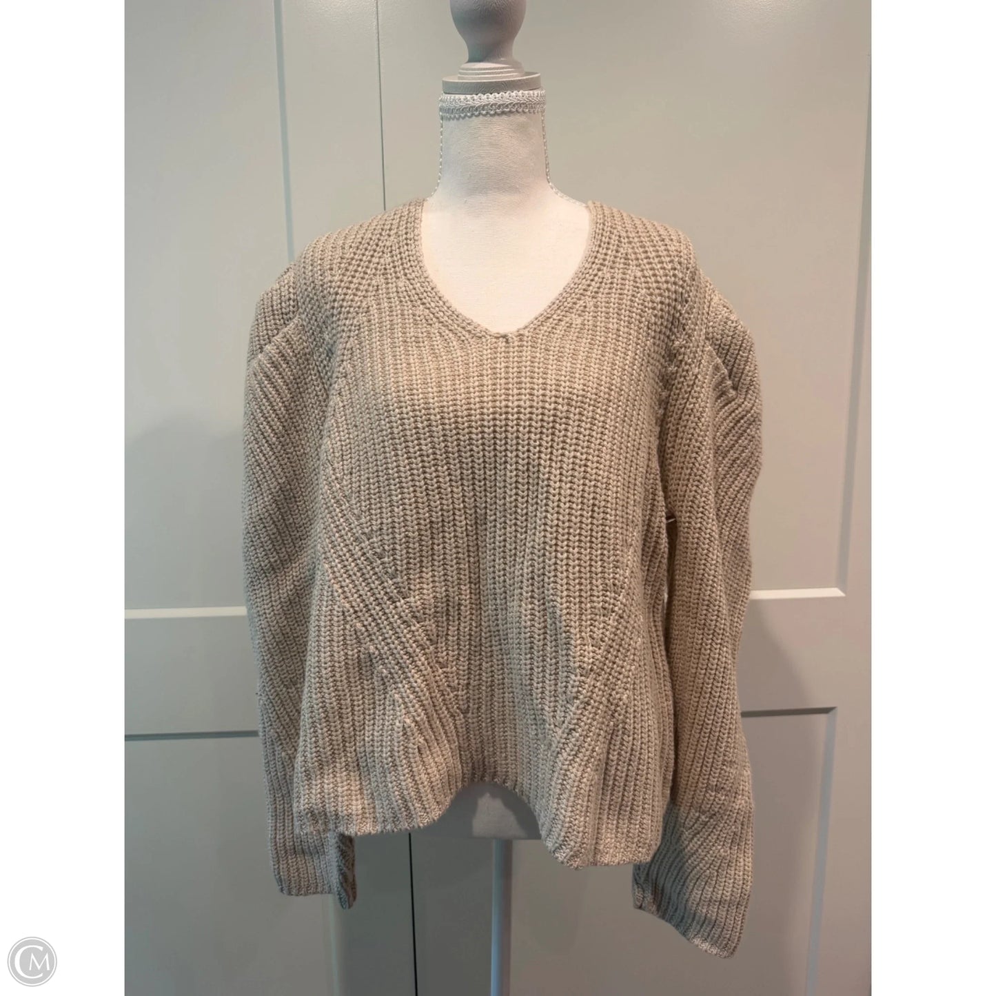 Sweater By Universal Thread In Tan, Size: 1x