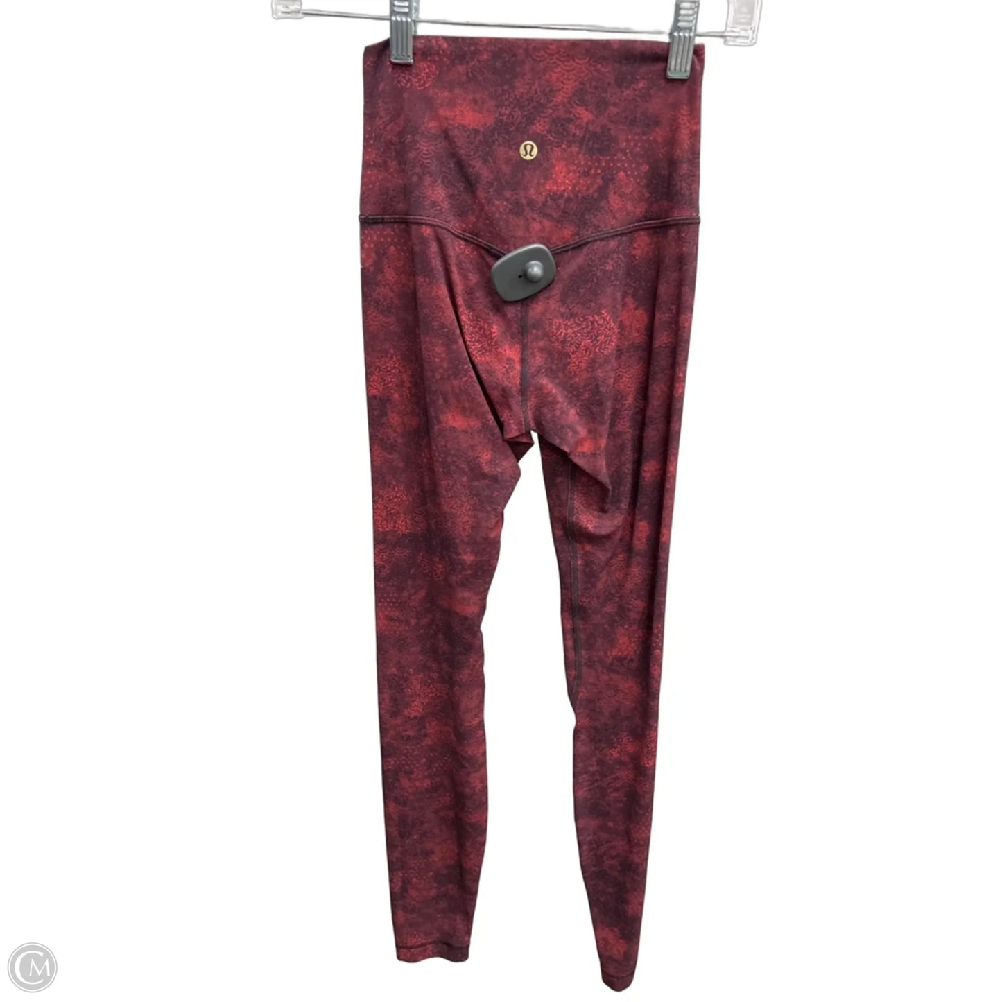 Athletic Leggings By Lululemon In Red, Size: 2