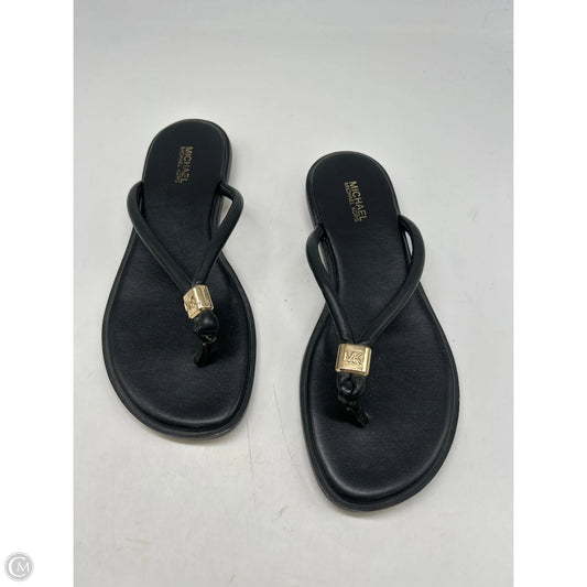 Sandals Flip Flops By Michael By Michael Kors In Black, Size: 7