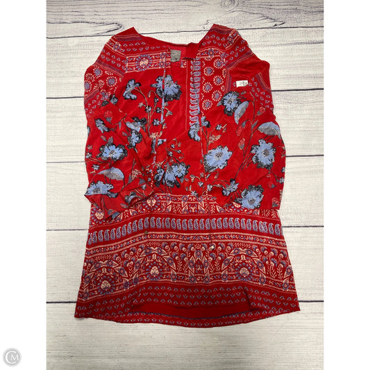 Dress Casual Short By Anthropologie In Red, Size: 6