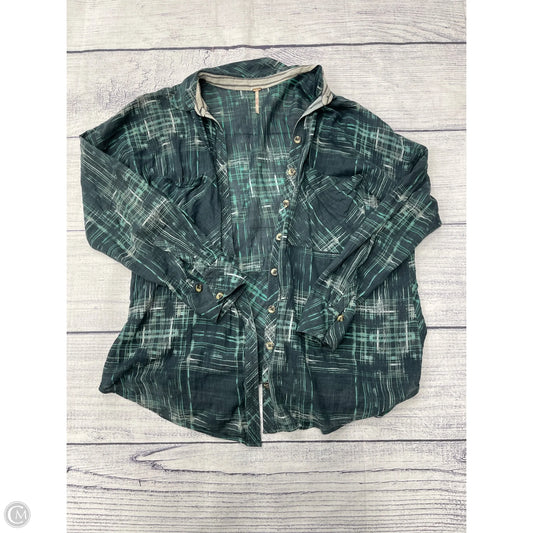 Top Long Sleeve By Free People In Green, Size: Large