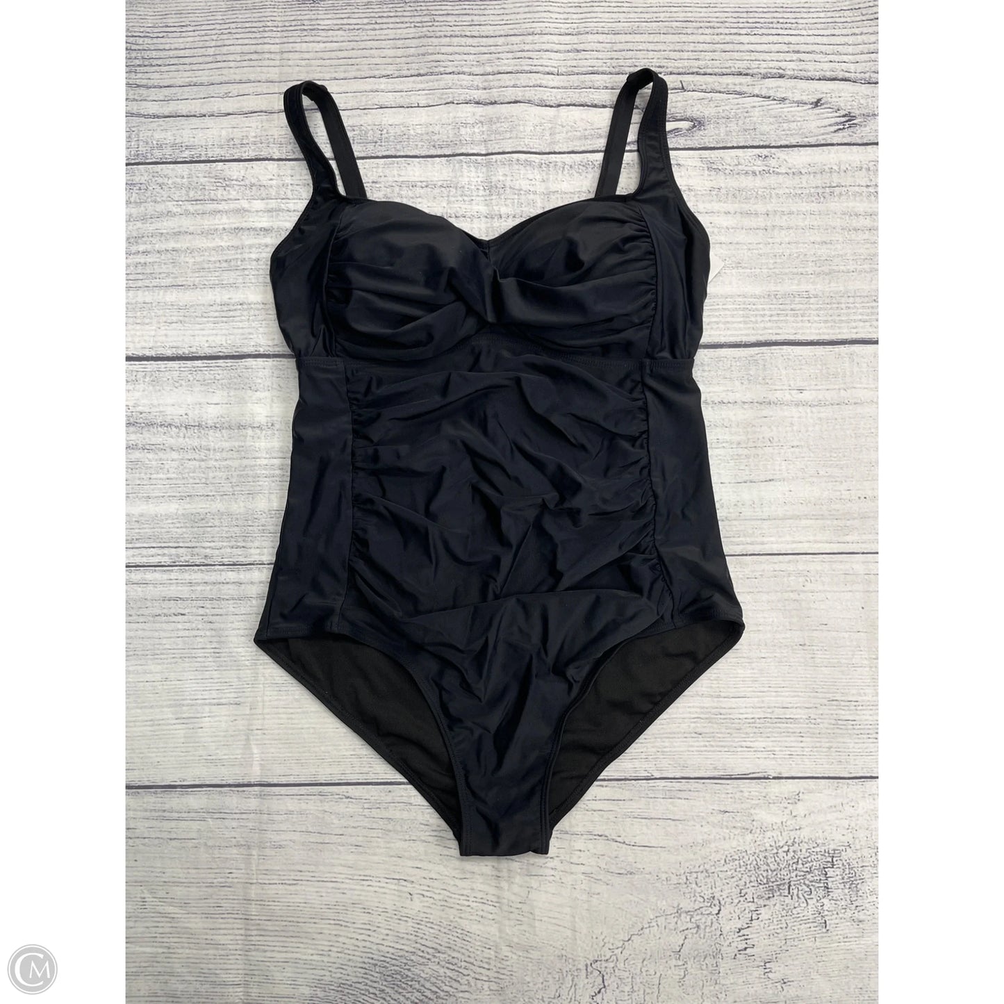Swimsuit By Clothes Mentor In Black, Size: 16
