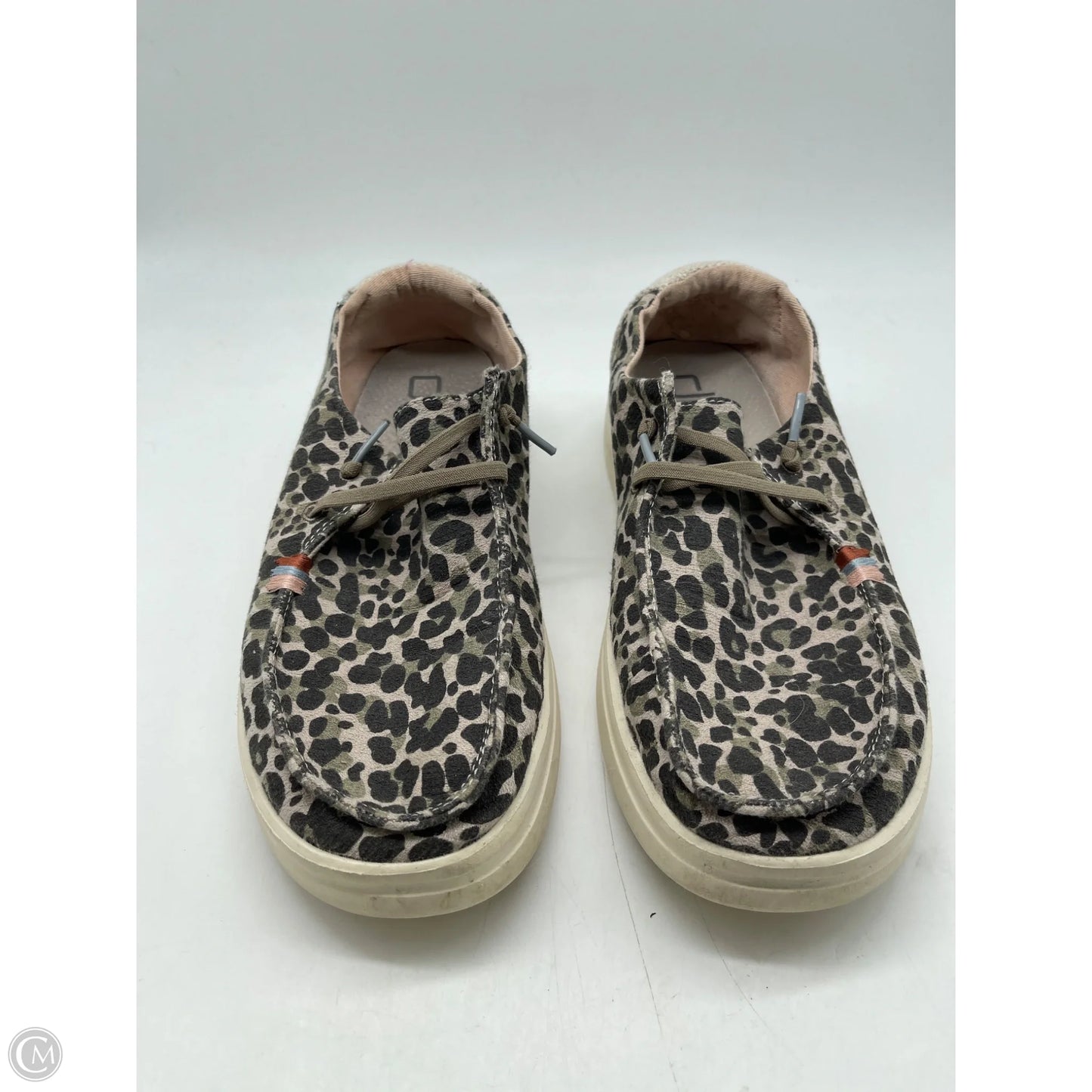 Shoes Flats By Hey Dude In Animal Print, Size: 10