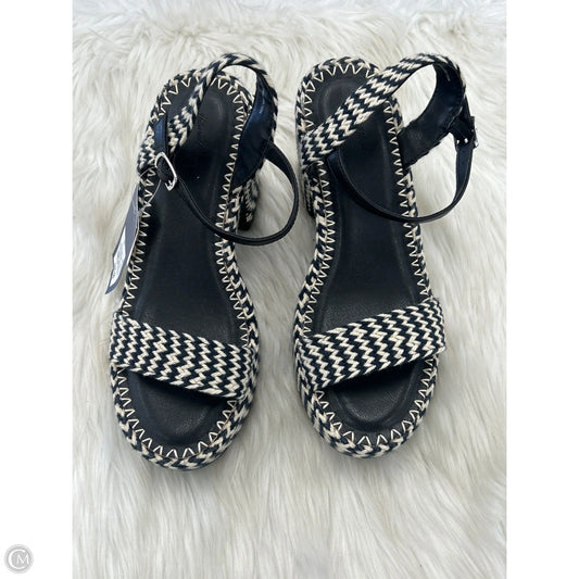 Sandals Heels Block By Universal Thread In Black, Size: 9.5