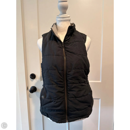 Vest Puffer & Quilted By Natural Reflections In Black, Size: M