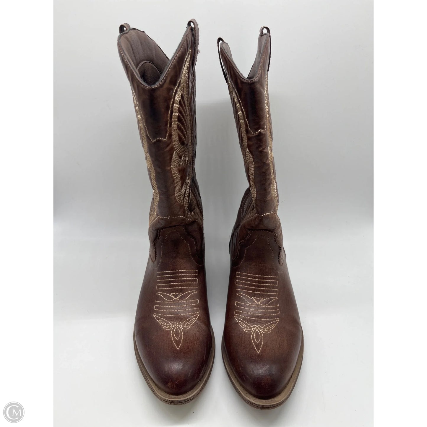 Boots Western By Clothes Mentor In Brown, Size: 9